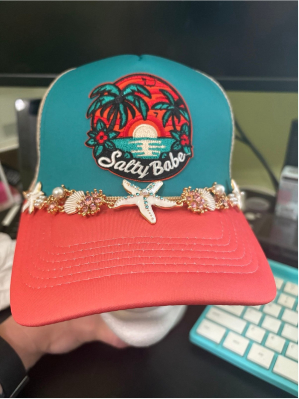 Salty babe Custom trucker hat